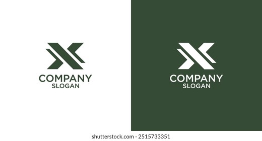 letter x abstract monogram logo vector design