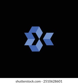 Letra X Representação Abstrata Gradiente Geométrico Design de Modelo de Marca