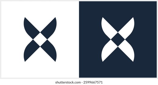 Letter X Abstract VECTOR LOGO DESIGN ICON