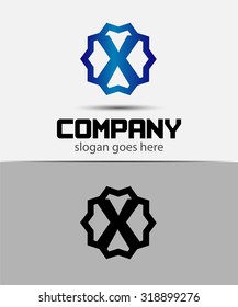 Letter x Alphabetical Logo Design Concepts
