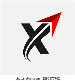 Letter X Arrow
