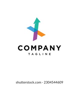 Letter X arrow colorfull logo icon vector template.eps