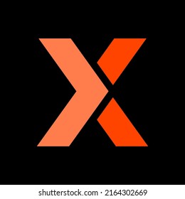 Letter X arrow logo design template
