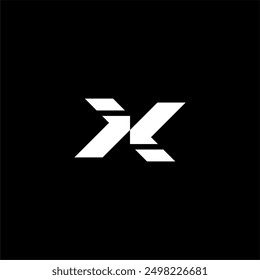 Letter X and arrows logo concept vector icon for forex or crypto broker