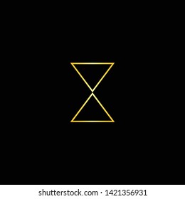 Letter X AV Clean and Minimal Initial Based Logo Design