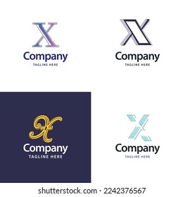 Letter X Big Logo Pack Design Creative Modern logos design for your business