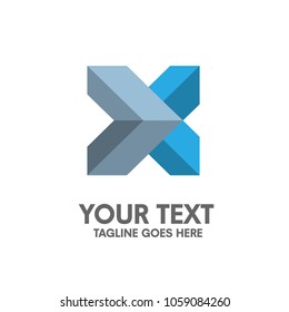 Letter X Logo Design Template Stock Vector (Royalty Free) 1539110036