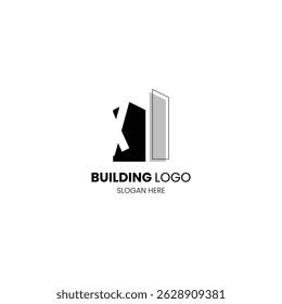 Letter X building logo for construction, architecture and property logo. Template for your brand