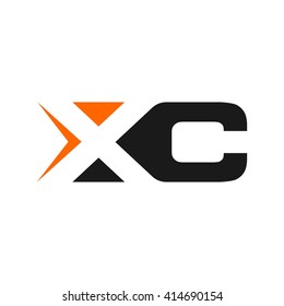 letter X and C logo vector.
