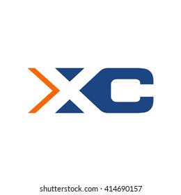 letter X and C logo vector.