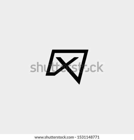 Letter X Chat Logo Template Vector Design