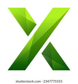 Diseño de logotipo de degradado de color de letra x