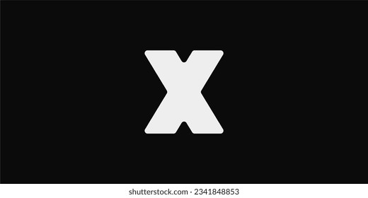 Letter X concept, typography logo concept, monogram logo and initials letter logo, modern and simple