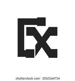 Letter X Construction Service and Architecture Logo Template Illustration Design