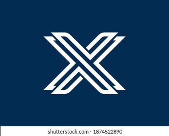vector de logotipo de letra x fresco