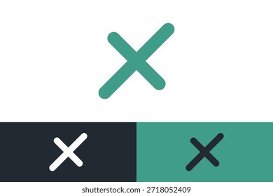 letra X criativo logotipo design vetor