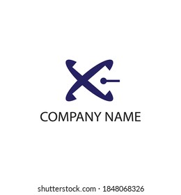 letter x creative logo illustration for company color design vector template