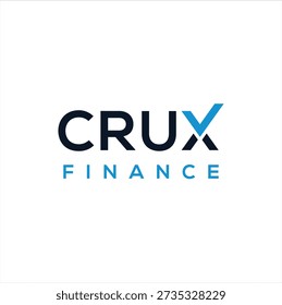 The letter X in crux style is suitable for finance and accounting businesses