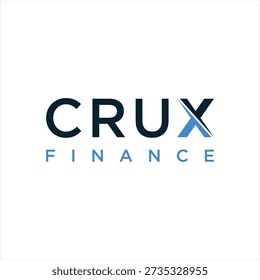 The letter X in crux style is suitable for finance and accounting businesses