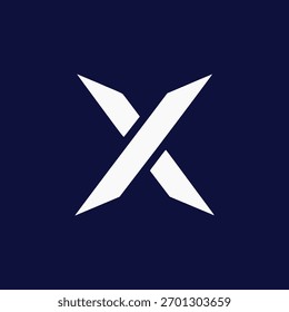 letter X crypto blockchain company logo vector illustration template design