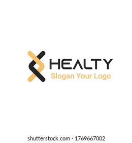 The letter X Design and combined with the letter O with the shape of a knot, the concept of health for your corporate identity