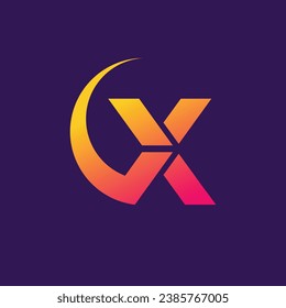Letter X Design-Element-Symbol-Vektorgrafik mit kreativer moderner Konzeptidee