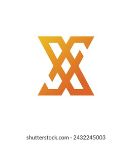 Letter X design element vector icon idea with creative concept