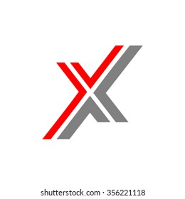 Letter X design logo