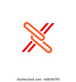 Letter X design logo