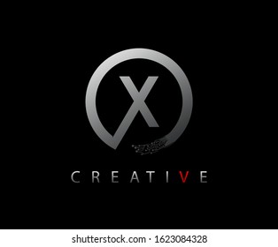 Letter X Digital Network , Technology and digital abstract line network circuit vector logo. 