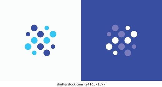 Letter X dot initial vector logo design.