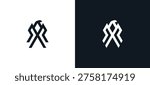 Letter X eagle logo design. Bird symbol icon sign vector illustration template