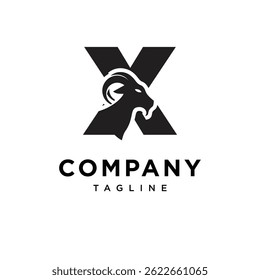 Letter X Eid Al-Adha Logo Icon Vector