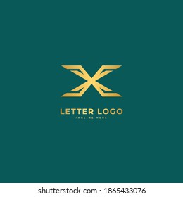 Letter X. Elegant logotype vector. Minimalist logo concept