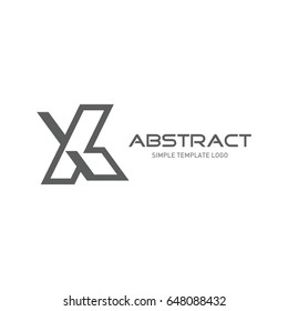 letter x font logo design isolated on white background for business visual identity