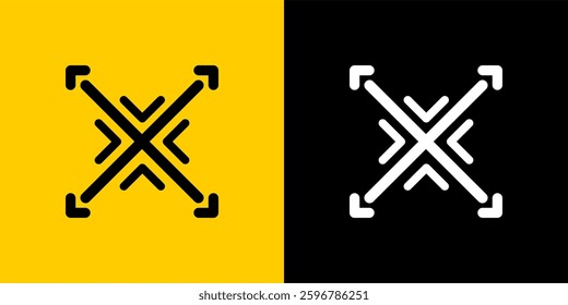 letter x graphic logo vector