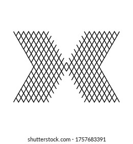 Letter X from the grid icon.