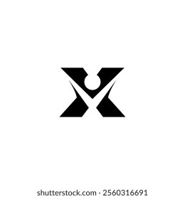 letter x with happy human shape logo icon vector template