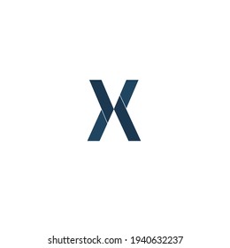 Logo des Letter X, Linie, Vektorgrafik-Vorlage