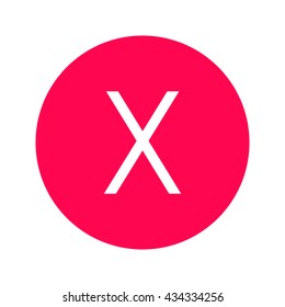 the letter x icon ui vector eps jpg picture flat app