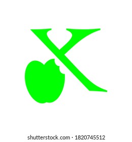 ilustración de diseño de vector de icono de letra x