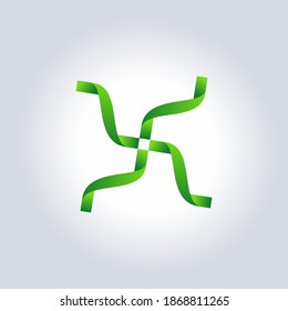 Letter X Icon Vector Design Illustration on white background. Copy Space for text and logo