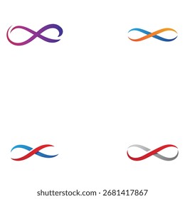 letra x infinity ícone do design do logotipo