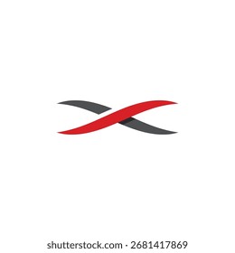 letra x infinity ícone do design do logotipo