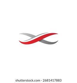 Icono de diseño de logotipo de letra x infinito