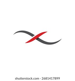 Buchstabe x unendlich Logo-Design-Symbol