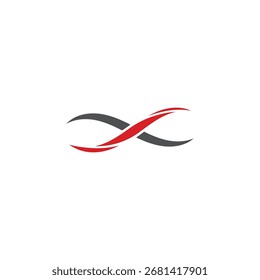 letra x infinity ícone do design do logotipo