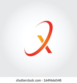 Letter X Initial Abstract Company Logo Design Graphic Elements Template Ai