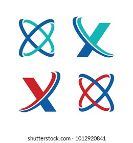 Letter X and Initial X Business Logo Vector