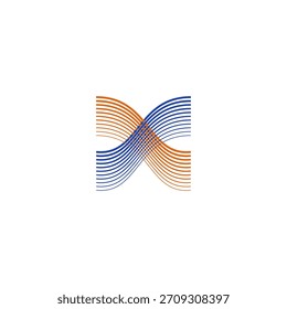 letra X ícone do logotipo de cruzamento inicial modelo de vetor